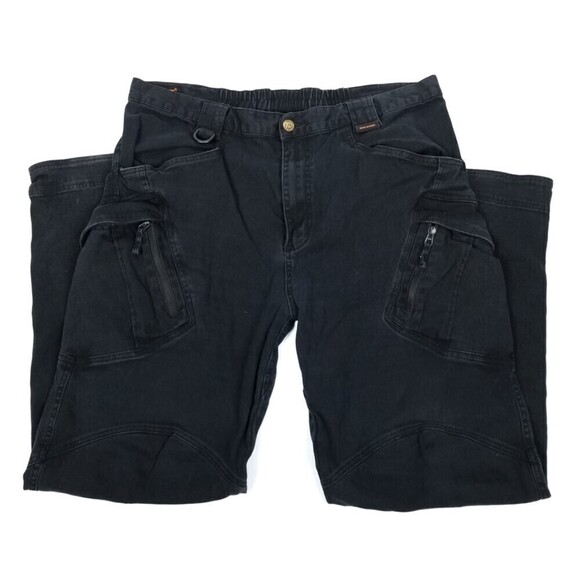 THUNDER Black Tactical Utility EMS Security Utility Black Cargo Pants Mens XXL - Picture 1 of 10